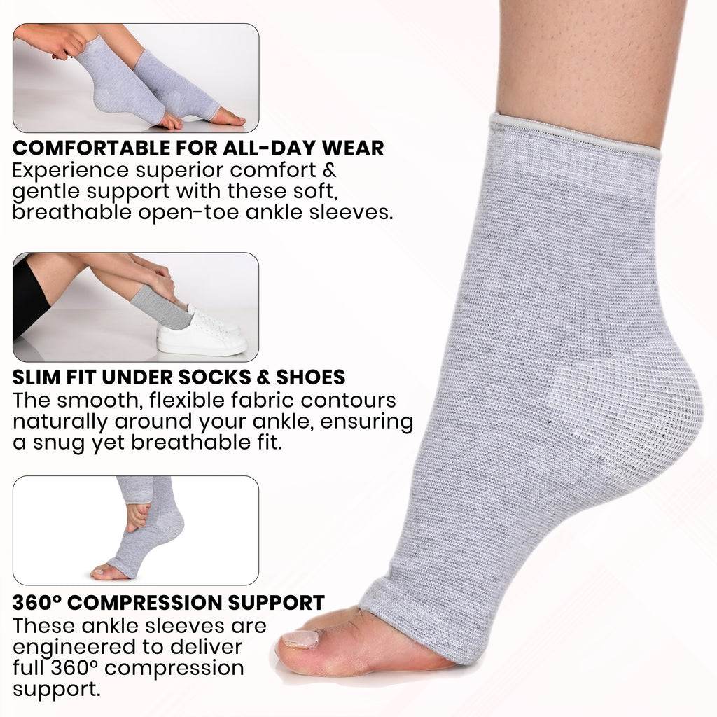Remore® Bamboo Ankle Sleeve — Breathable Compression for Ankle Pain Relief