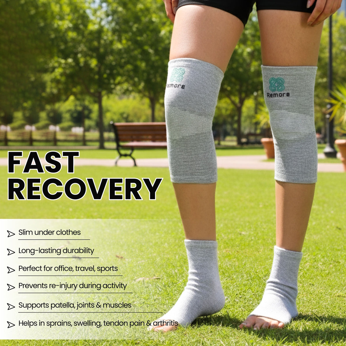 Remore® Bamboo Knee + Ankle Sleeve Combo — Complete Joint Support Bundle