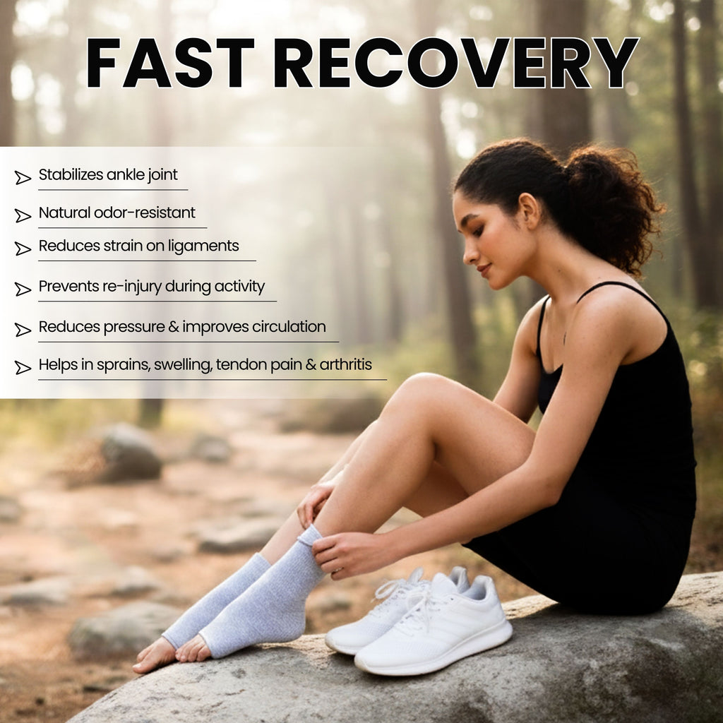 Remore® Bamboo Ankle Sleeve — Breathable Compression for Ankle Pain Relief