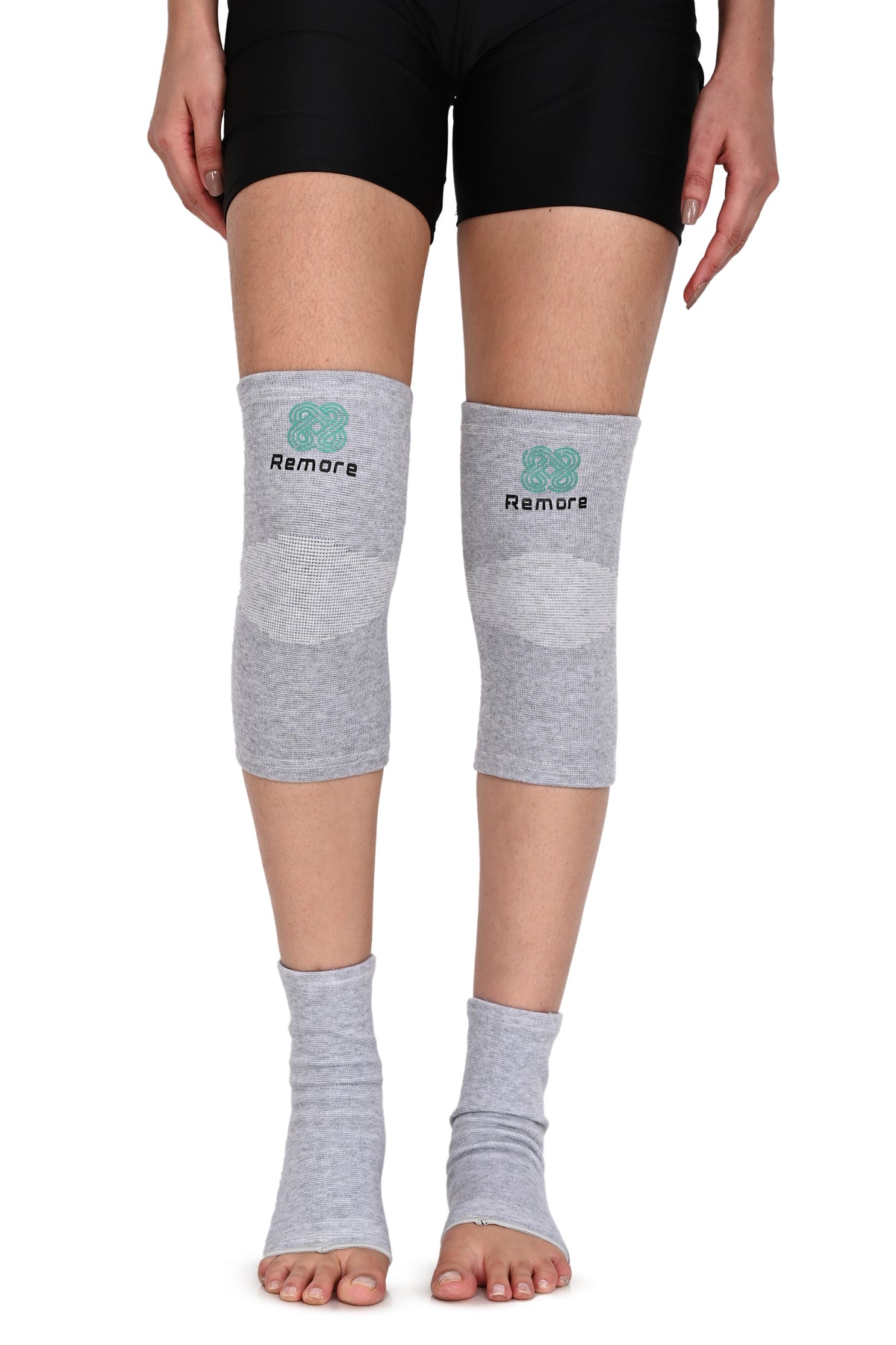 Remore® Bamboo Knee + Ankle Sleeve Combo — Complete Joint Support Bundle