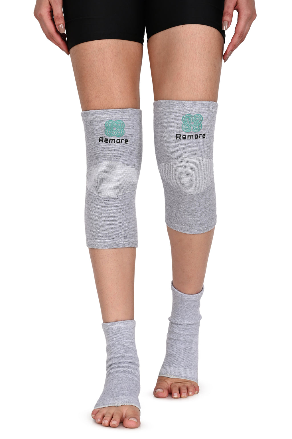 Remore® Bamboo Knee + Ankle Sleeve Combo — Complete Joint Support Bundle