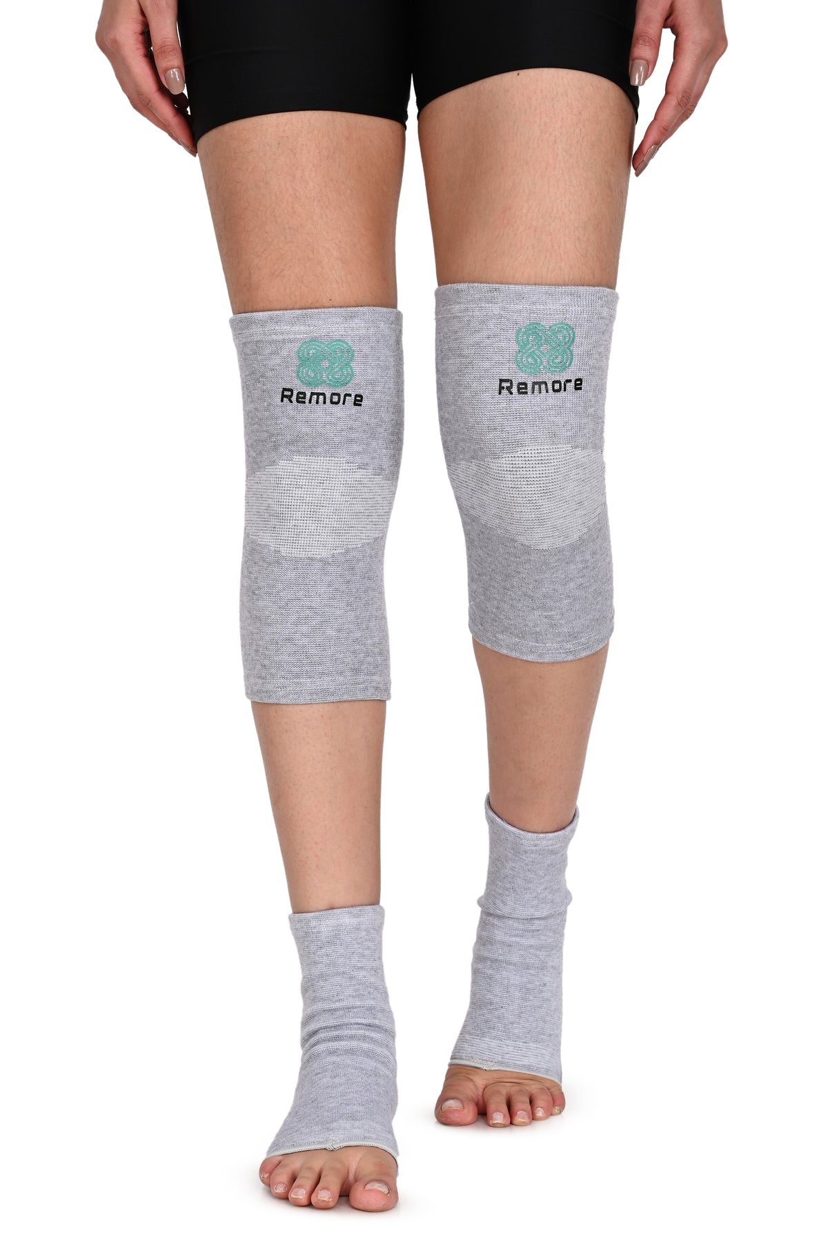 Remore® Bamboo Knee + Ankle Sleeve Combo — Complete Joint Support Bundle