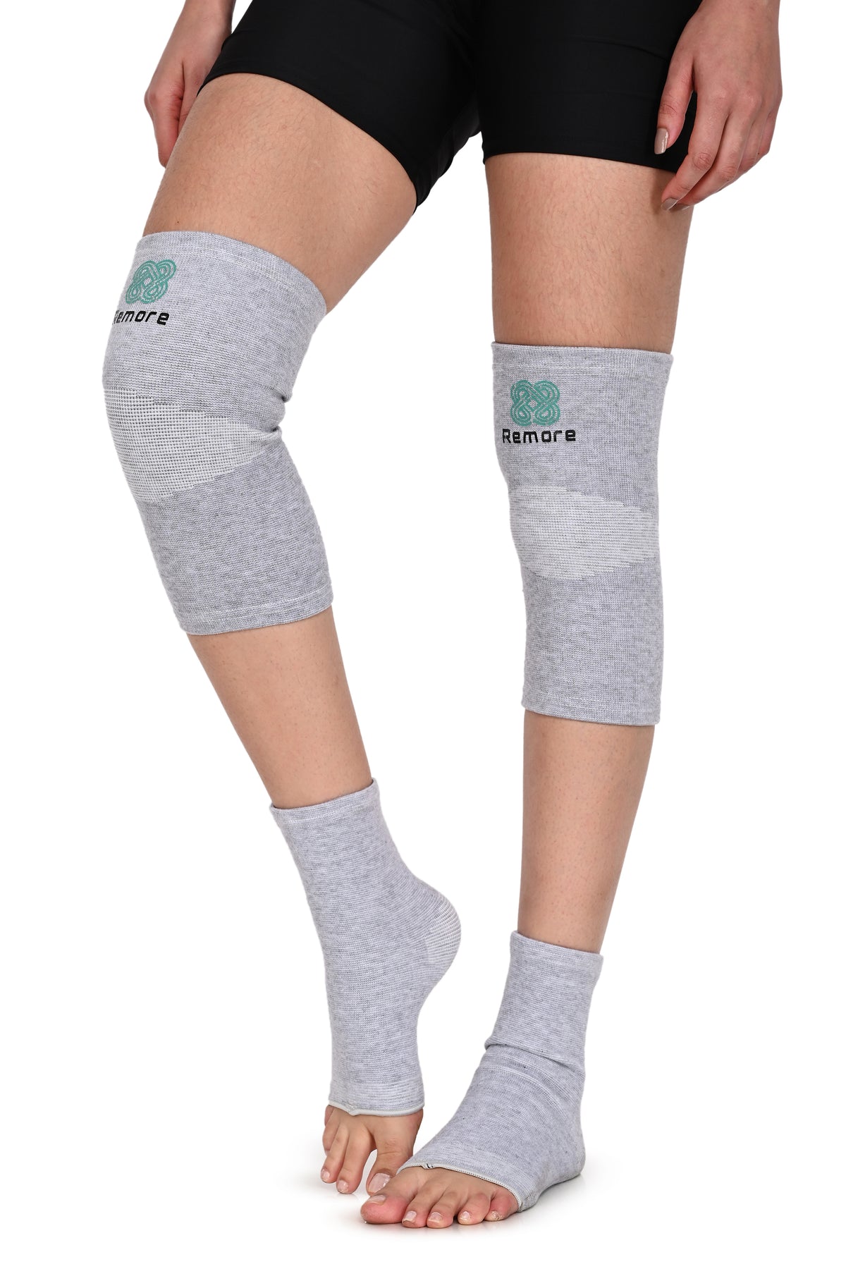 Remore® Bamboo Knee + Ankle Sleeve Combo — Complete Joint Support Bundle